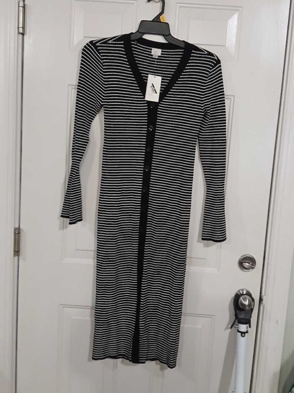 Women's Bell Long Sleeve Midi Sweater Dress - A New Day